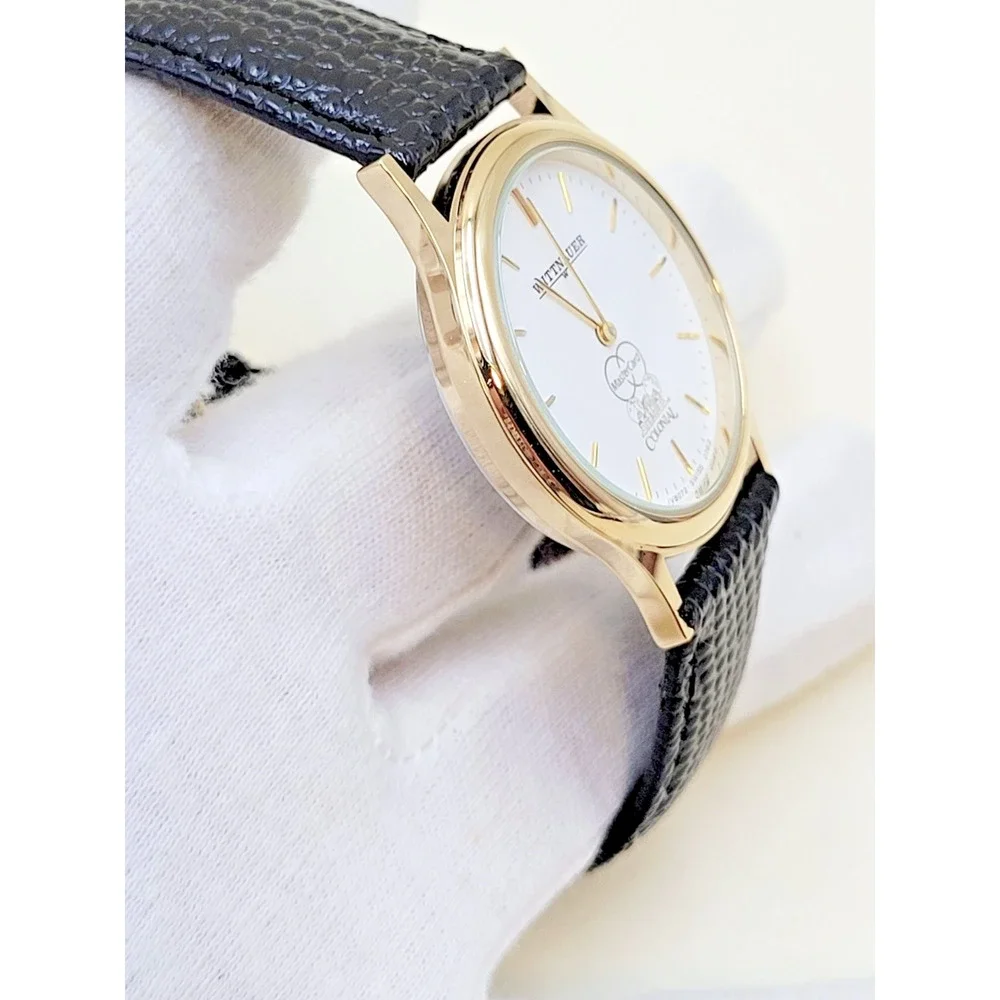 Wittnauer JV8072 Men's Dress Watch MasterCard Premier Colonial Swiss Quartz NWT